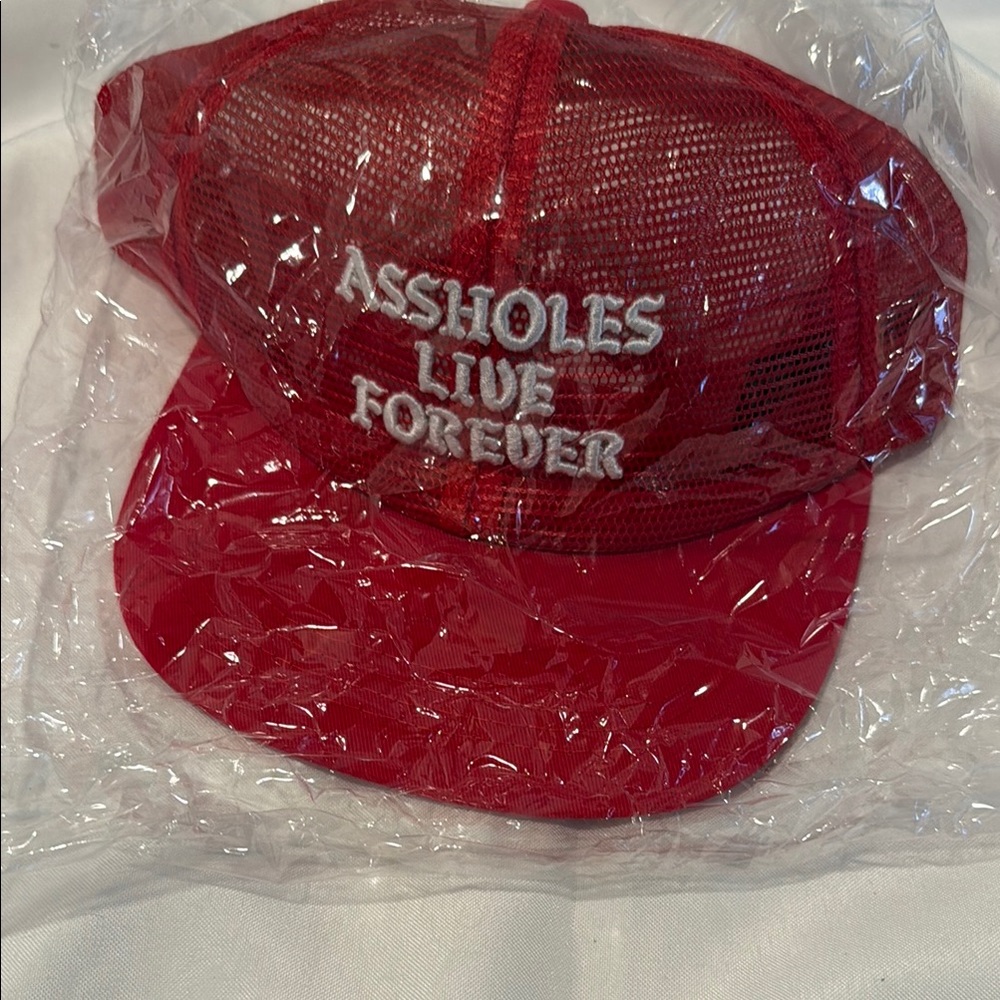 Red Mesh Trucker Hat